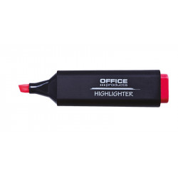 Zakreślacz fluorescencyjny OFFICE PRODUCTS, 1-5mm (linia), czerwony, 10 szt.