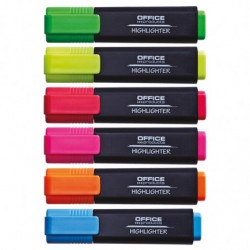 PAKIET Zakreślacz fluorescencyjny OFFICE PRODUCTS, 1-5mm (linia), pomarańczowy