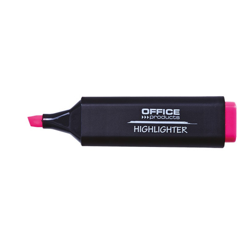 PAKIET Zakreślacz fluorescencyjny OFFICE PRODUCTS, 1-5mm (linia), różowy