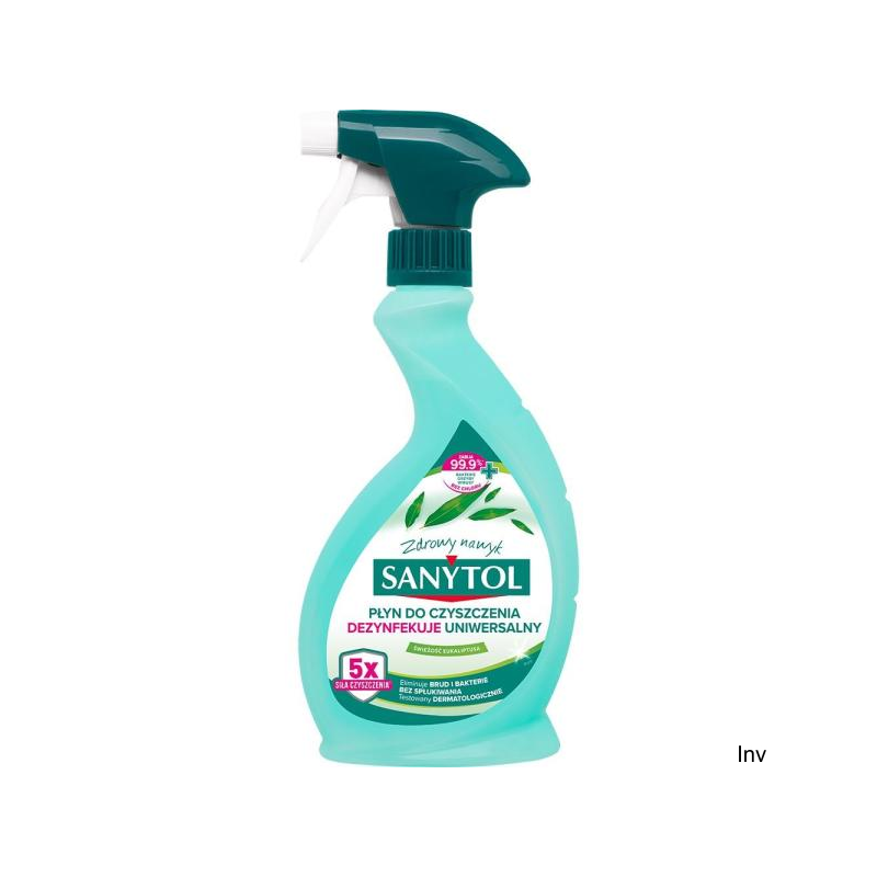 Sanytol Eukaliptusowy płyn dezynfekujący 500ml spray do mycia i dezynfekcji powierzchni
