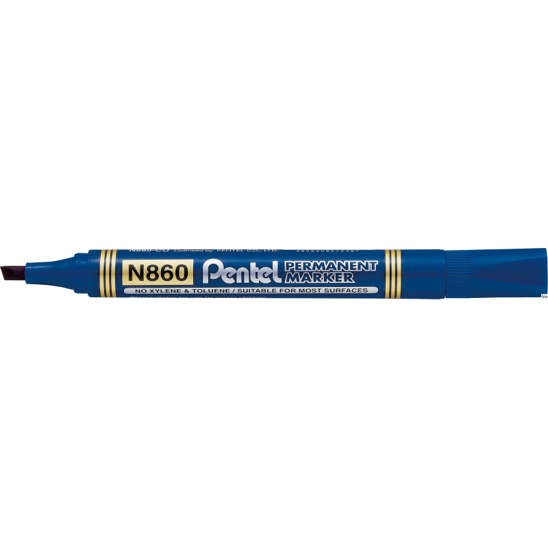 Marker permanentny niebieski ścięta końcówka 1,2-4,5 mm Pentel
