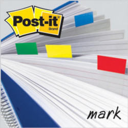 Zestaw promocyjny zakładek POST-IT (680 -P10+2), PP, 25,4x43,2mm, 10x50 kart.+2x50 GRATIS, mix kolorów