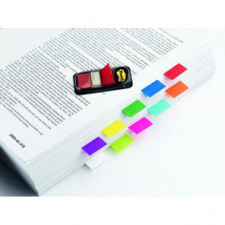 Zestaw promocyjny zakładek POST-IT (680 -P10+2), PP, 25,4x43,2mm, 10x50 kart.+2x50 GRATIS, mix kolorów