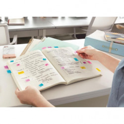 Zestaw promocyjny zakładek POST-IT (680 -P10+2), PP, 25,4x43,2mm, 10x50 kart.+2x50 GRATIS, mix kolorów