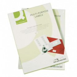 Etykiety uniwersalne Q-CONNECT, 96,5x42,30mm, prostokątne, białe 100 ark.