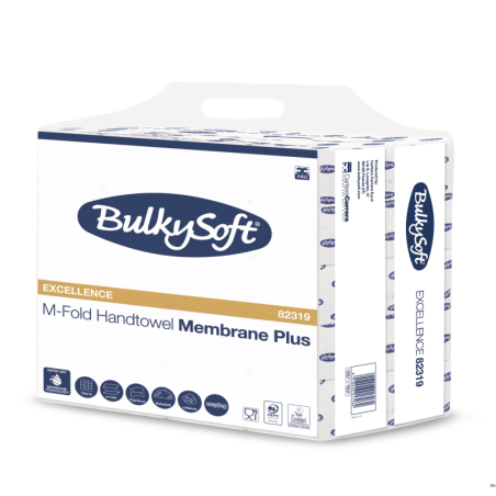 Ręcznik papierowy BULKYSOFT M-Fold Luxury 82319 Membrane Plus, 3 warstwy, 1800 listków