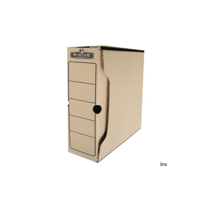 Pudełka na akta 100 mm Fellowes R-KIVE BASIC z zamykanym wiekiem, 10 sztuk