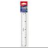 Linijka plastikowa KEYROAD Luminious, fluorescencyjna, 20cm, zawieszka, transparentna