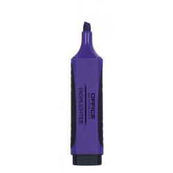 PAKIET Zakreślacz fluorescencyjny OFFICE PRODUCTS z gumowym uchwytem, 2-5mm, fioletowy