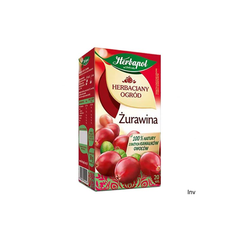 Herbata Herbapol Herbaciany Ogród Żurawina 20 saszetek