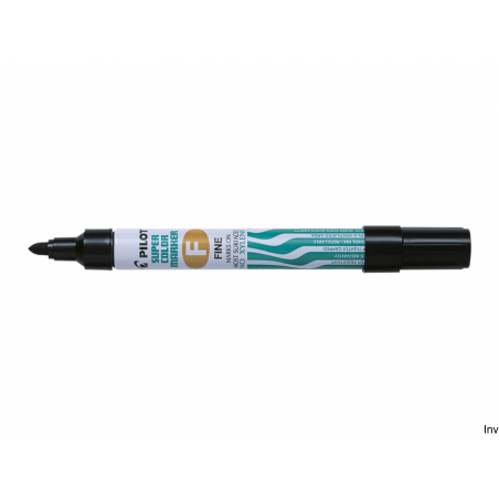 Marker permanentny czarny Pilot SCA-F, 1 mm, wodoodporny, aluminiowa obudowa, możliwość uzupełnienia tuszu