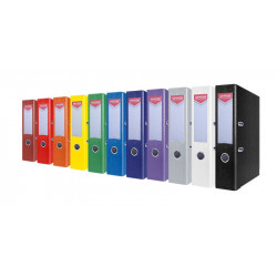 Segregator OFFICE PRODUCTS Officer z szyną, PP, A4/75mm, fioletowy