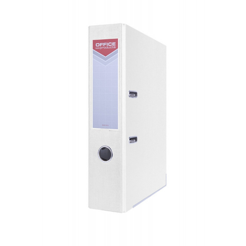 Segregator OFFICE PRODUCTS Officer z szyną, PP, A4/75mm, biały