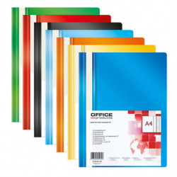 PAKIET Skoroszyt OFFICE PRODUCTS, PP, A4, miękki, 100/170mikr., czarny