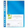 PAKIET Skoroszyt Q-CONNECT, PP, A4, standard, 120/170mikr., wpinany, niebieski