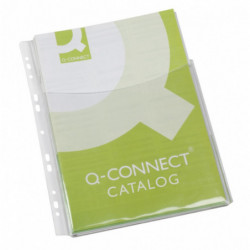Koszulki na katalogi Q-CONNECT, PVC, 3/4A4, krystal, 180mikr., 5szt.