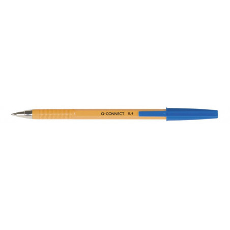 PAKIET Długopis Q-CONNECT z wymiennym wkładem 0,4mm (linia), niebieski