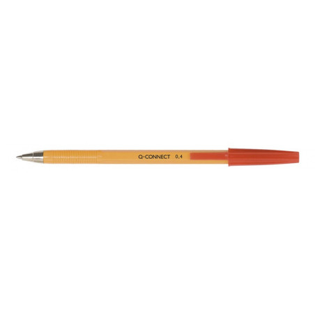 PAKIET Długopis Q-CONNECT z wymiennym wkładem 0,4mm (linia), czerwony