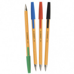 PAKIET Długopis Q-CONNECT z wymiennym wkładem 0,4mm (linia), czerwony