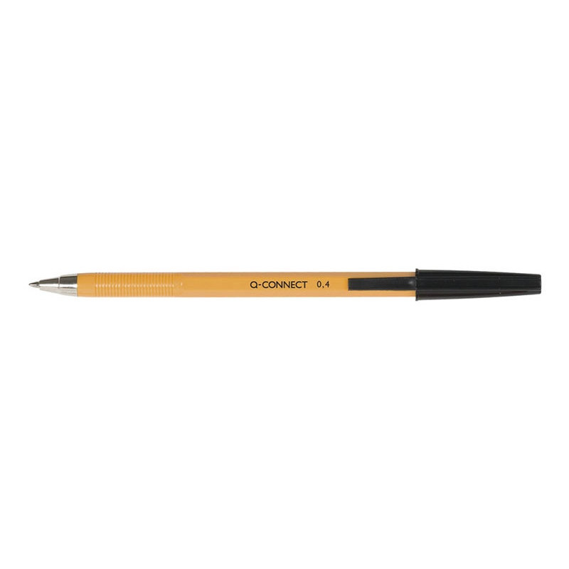 PAKIET Długopis Q-CONNECT z wymiennym wkładem 0,4mm (linia), czarny