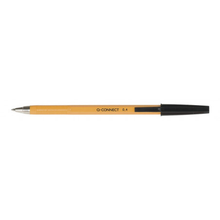 PAKIET Długopis Q-CONNECT z wymiennym wkładem 0,4mm (linia), czarny