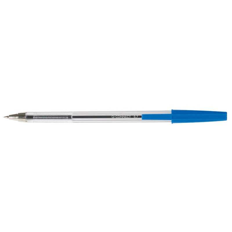 PAKIET Długopis Q-CONNECT z wymiennym wkładem 0,7mm (linia), niebieski