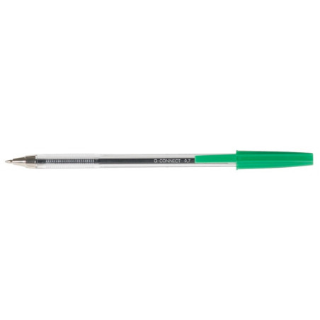 PAKIET Długopis Q-CONNECT z wymiennym wkładem 0,7mm (linia), zielony