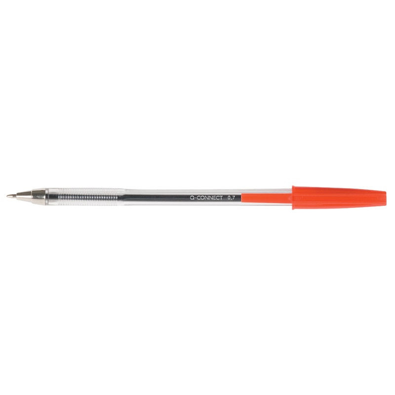 PAKIET Długopis Q-CONNECT z wymiennym wkładem 0,7mm (linia), czerwony