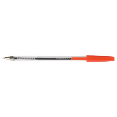 PAKIET Długopis Q-CONNECT z wymiennym wkładem 0,7mm (linia), czerwony