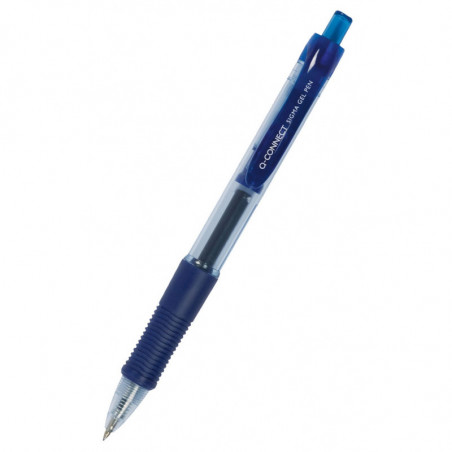 PAKIET Długopis automatyczny żelowy Q-CONNECT 0,5mm (linia), niebieski