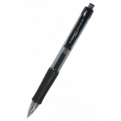 Długopis automatyczny żelowy Q-CONNECT 0,5mm (linia), czarny, 12 szt.