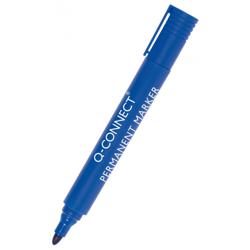PAKIET Marker permanentny Q-CONNECT, okrągły, 2-3mm (linia), niebieski