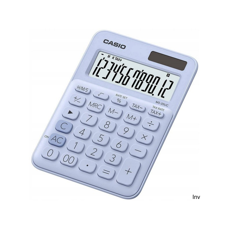 Kalkulator Casio MS-20UC-LB BOX jasnoniebieski