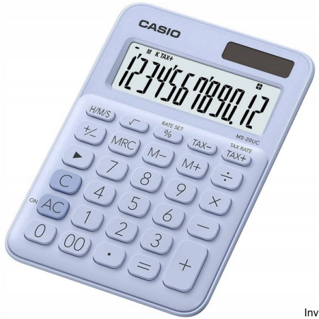 Kalkulator Casio MS-20UC-LB BOX jasnoniebieski