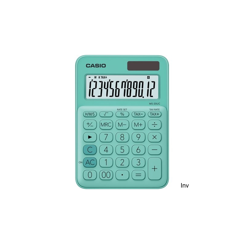 Kalkulator Casio MS-20UC-GN BOX zielony
