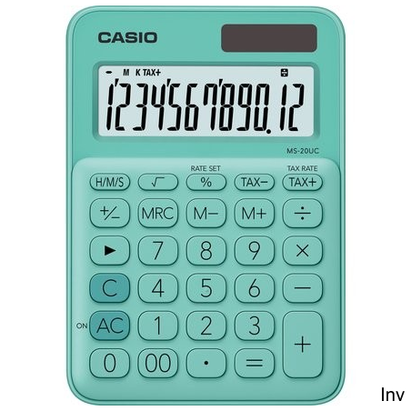 Kalkulator Casio MS-20UC-GN BOX zielony