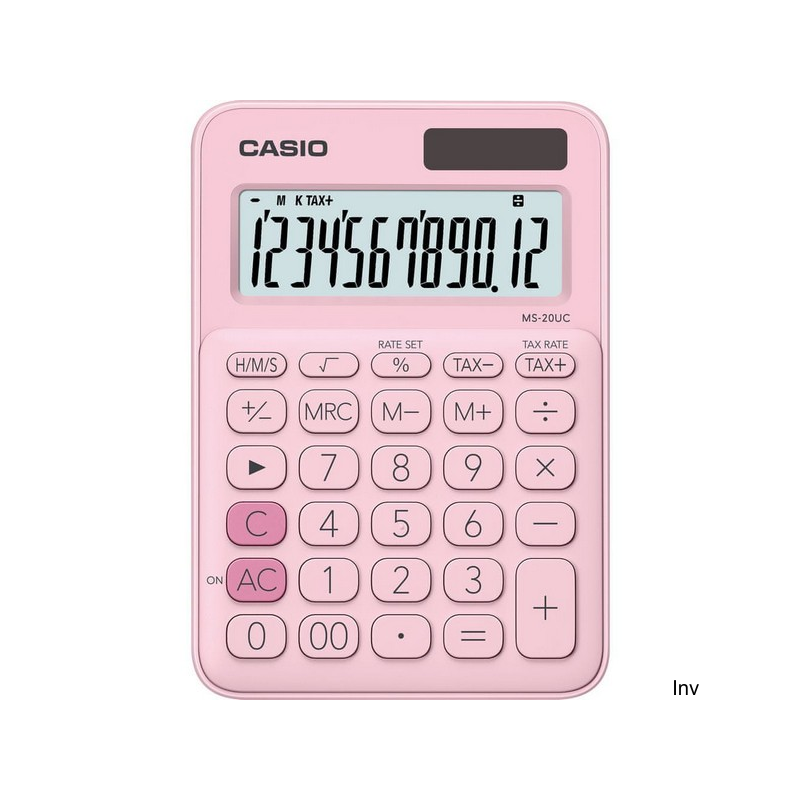 Kalkulator Casio MS-20UC-PK BOX różowy