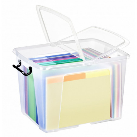 Pojemnik biurowy CEP Smartbox, 40l, transparentny