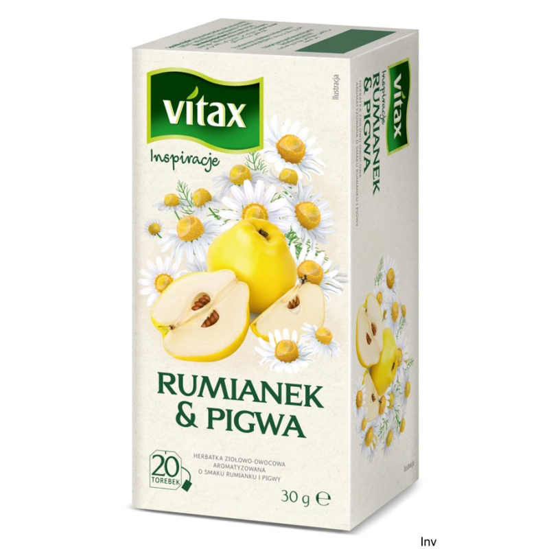 Herbata Vitax Inspirations Rumianek & Pigwa 20 torebek po 1,5 g