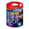 Gumka do ścierania KEYROAD Luminious, fluorescencyjna, 2 szt., blister, mix kolorów