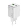 Ładowarka MEDIARANGE 45W, szybkie ładowanie, 1xUSB-C + 1xUSB-A, biały