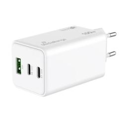 Ładowarka MEDIARANGE 100W, szybkie ładowanie, 2xUSB-C + 1xUSB-A, biały