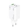 Ładowarka MEDIARANGE 100W, szybkie ładowanie, 2xUSB-C + 1xUSB-A, biały