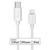 Kabel USB-C MEDIARANGE Apple Lightning, 1m, biały