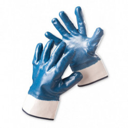 Rękawice ekon. Nitril (HS-04-008), robocze, rozm. 10, niebieski