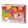 Puzzle edukacyjne GŁOWALA, mapa Polski, 260 elementów, 60x40cm