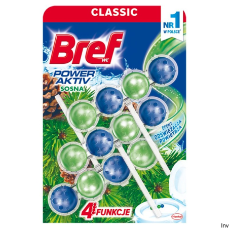 Bref Zawieszka WC POWER AKTIV 3x50g Sosna