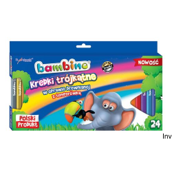 Kredki trójkątne Bambino 24...