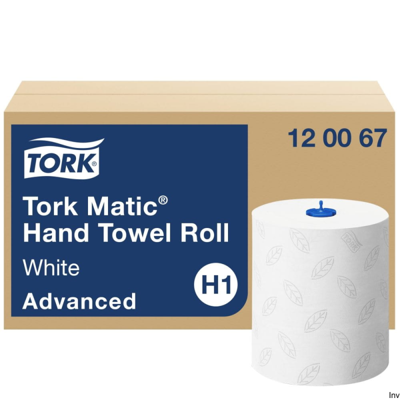 Ręcznik w rolce Tork Matic System H1, biały, 2 warstwy, 150m, 6 rolek, celuloza TAD