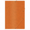 PAKIET Teczka z gumką OFFICE PRODUCTS, preszpan, A4, 390gsm, 3-skrz., pomarańczowa